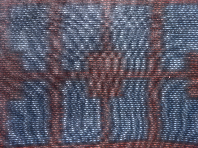 JAPANESE KIMONO / ANTIQUE ENSEMBLE KIMONO / SILK / DORO OSHIMA TSUMUGI / WOVEN ABSTRACT